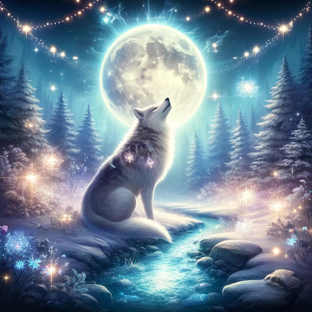 Lady Wolf Quests Moon